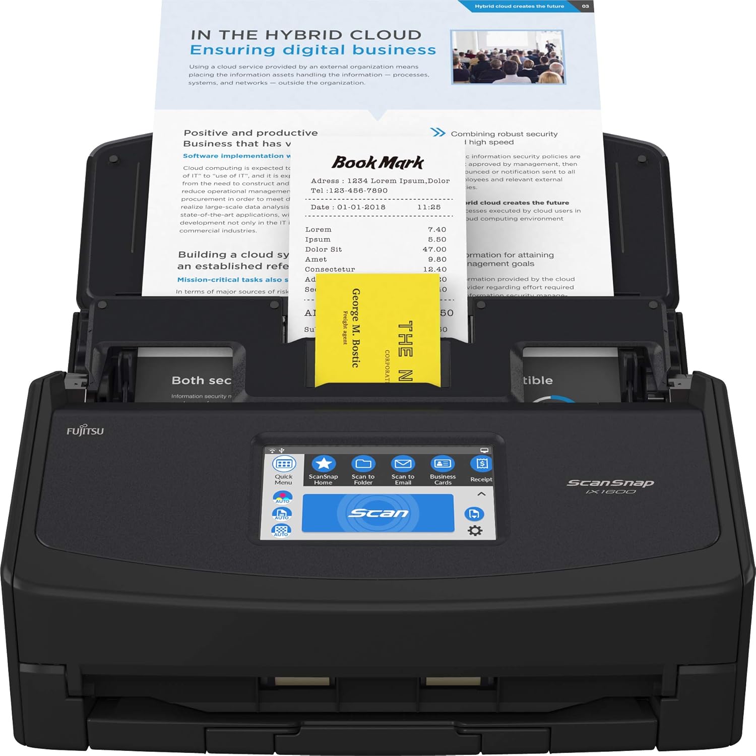 Black Document Scanner T319309