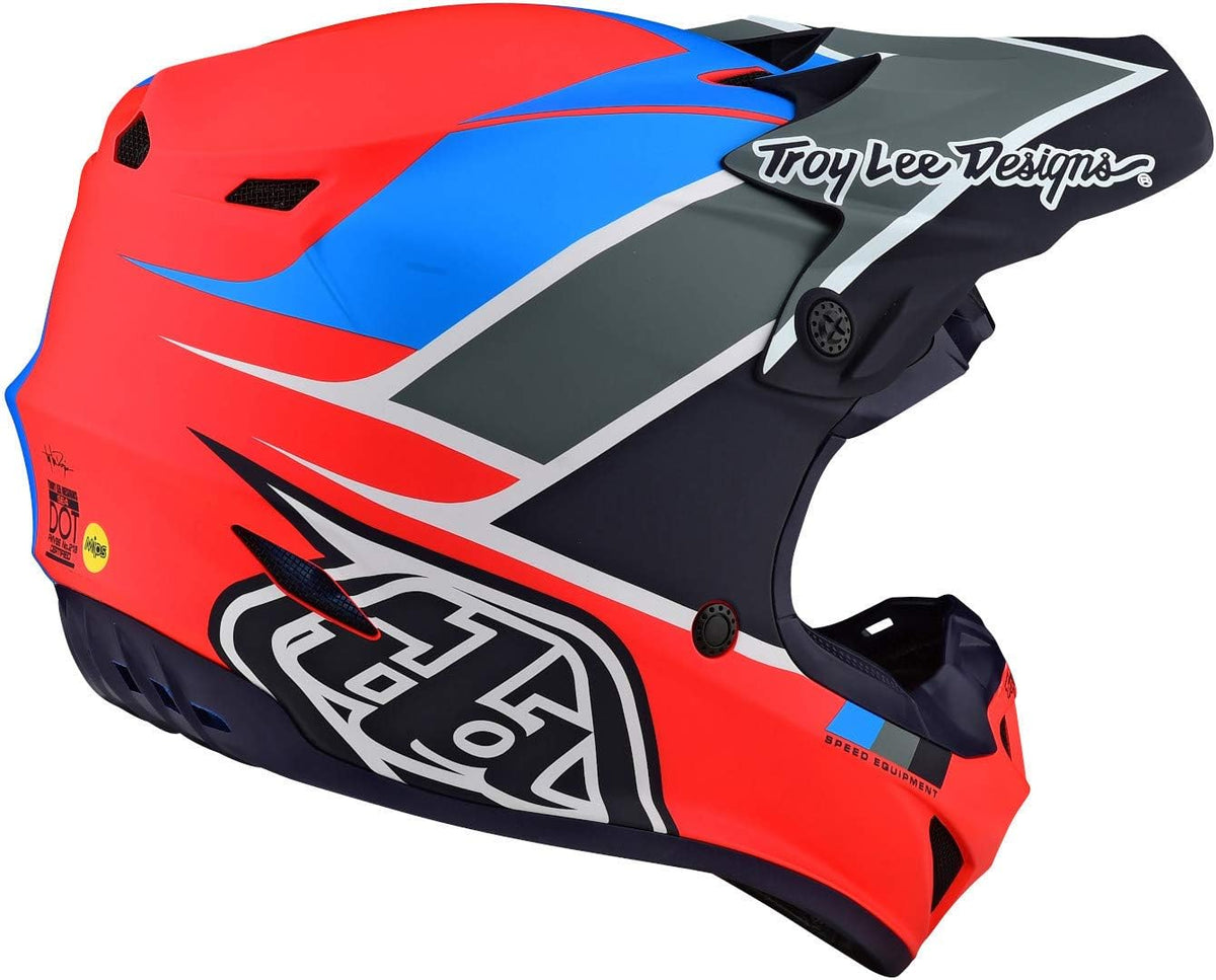 Orange/Navy Youth Helmet with MIPS Y884252