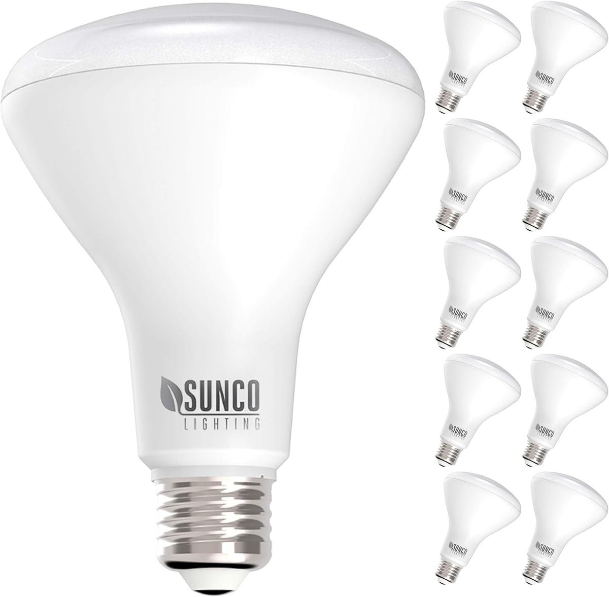 14 Pack BR30 LED Bulbs, 5000K Daylight, 850 LM, E26 Base, Dimmable Recessed Can Light Bulbs A50334