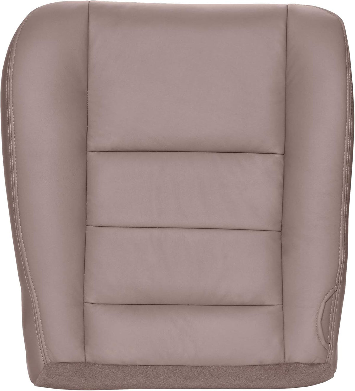 Driver Bottom Replacement Leather Seat Cover - Medium Pebble Tan C28188