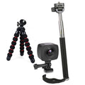 Sports Action Camera Kit Dual Lens with Tripod R9070
