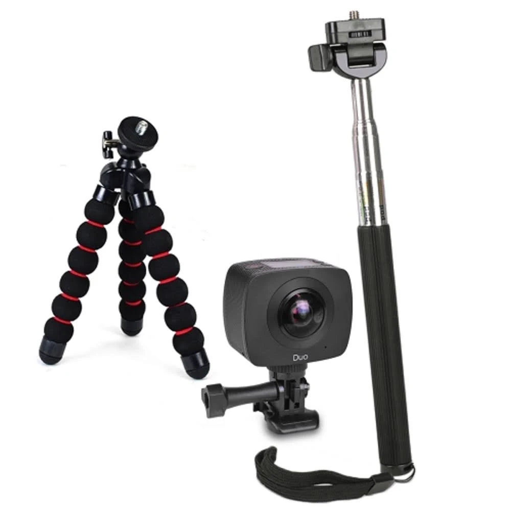 Sports Action Camera Kit Dual Lens with Tripod R9070