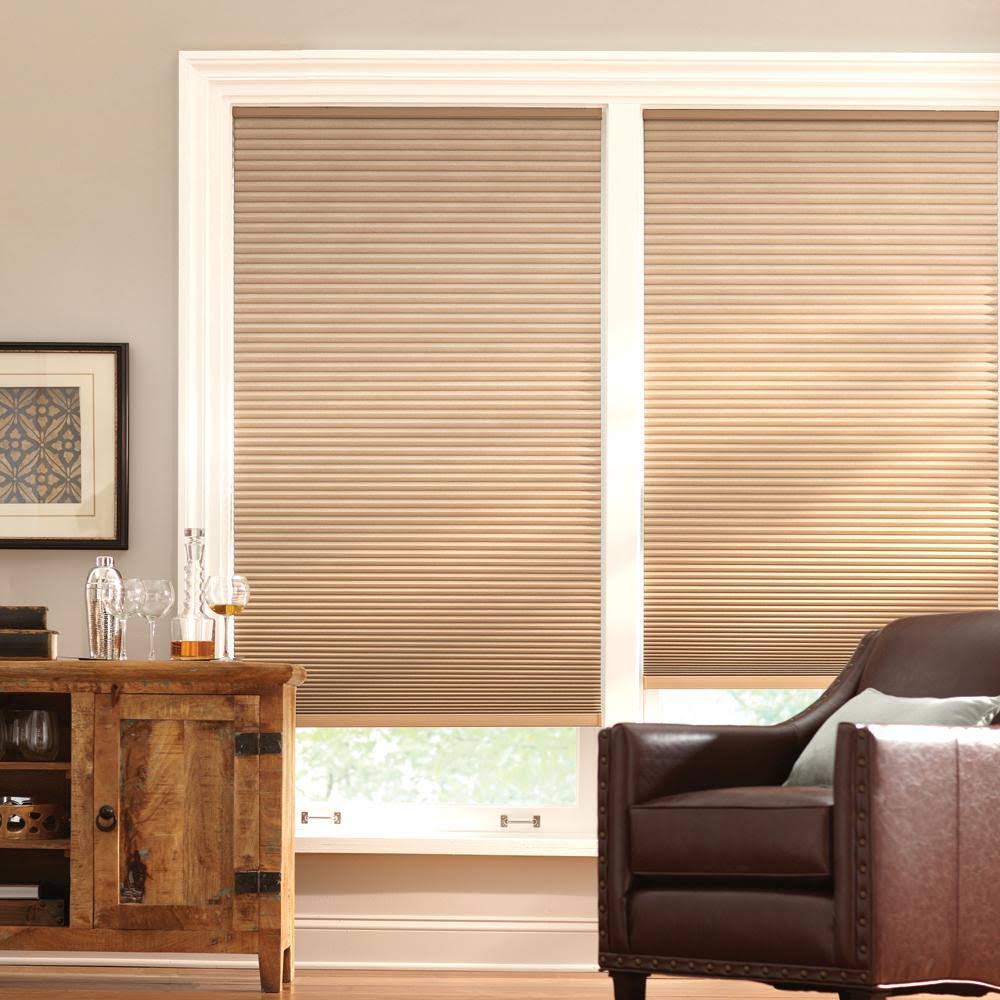 Latte Cordless Blackout Cellular Shade 61.25 in. W x 72 in. L T274311