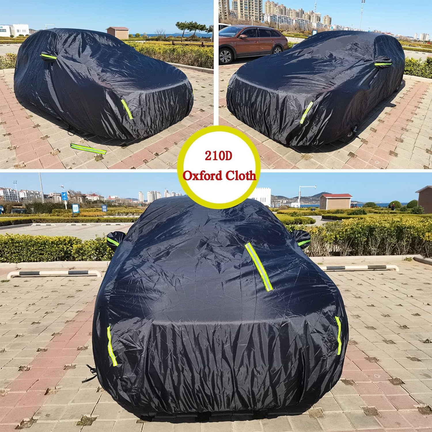 Black Full Car Cover 210D Oxford for Sedan Q190957