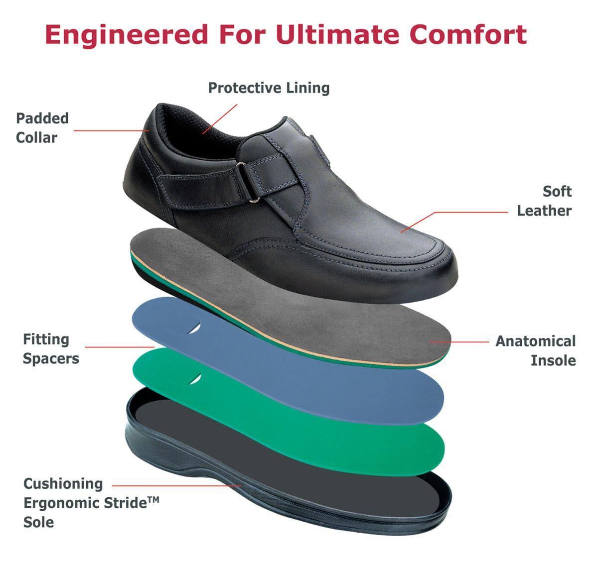 Black Leather Men's Shoes C380