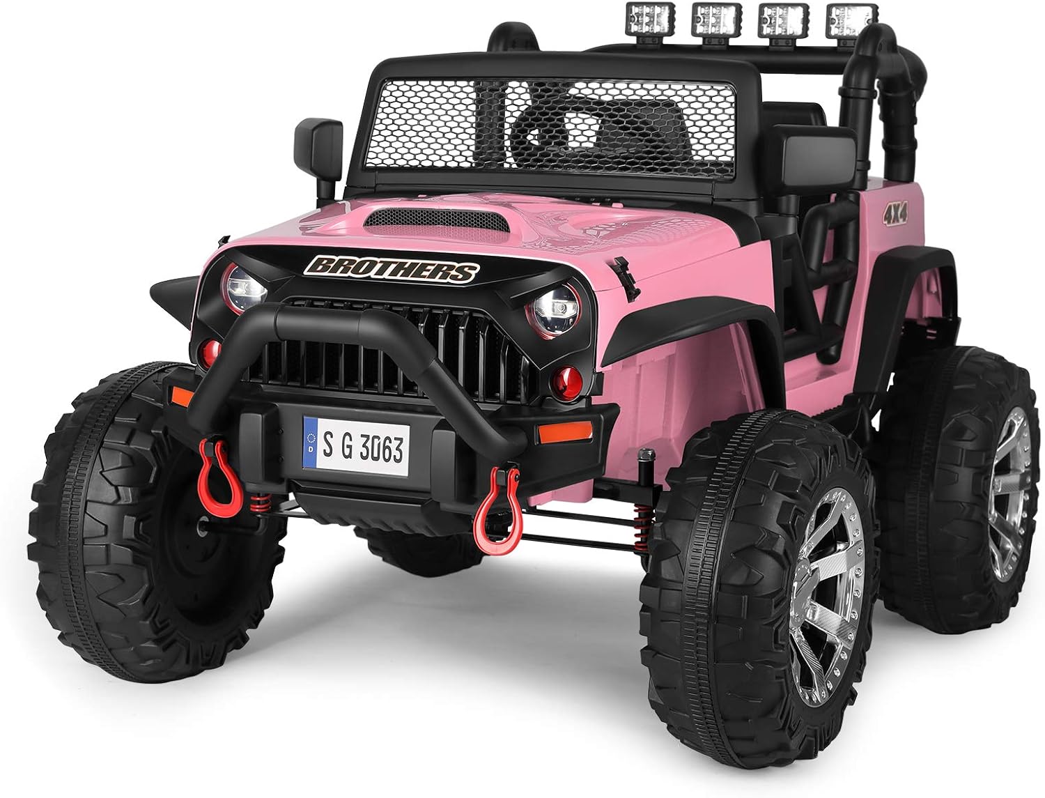 White Kids Ride On Electric Car with Remote Control I163954
