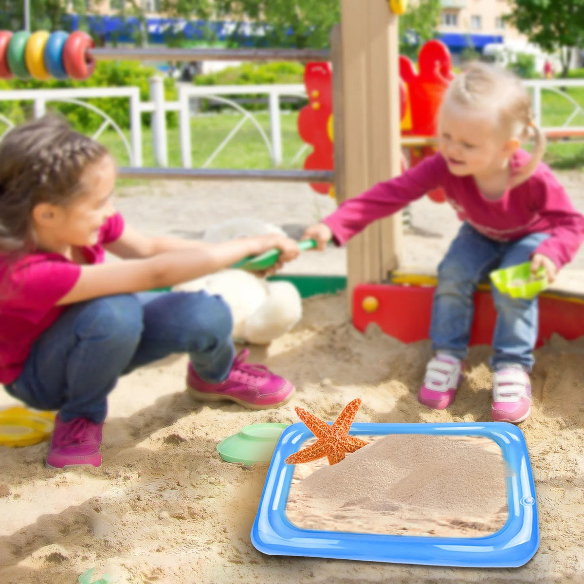 Inflatable Sand Table Toy Sand Fishing Tray Y73214