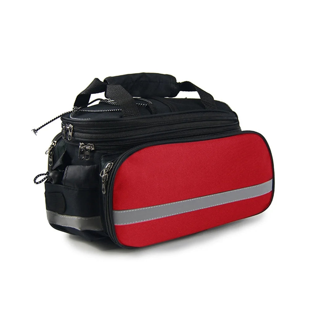Rear Seat Bag Expandable MTB Bike Rack Bag with Rain Cover N59374