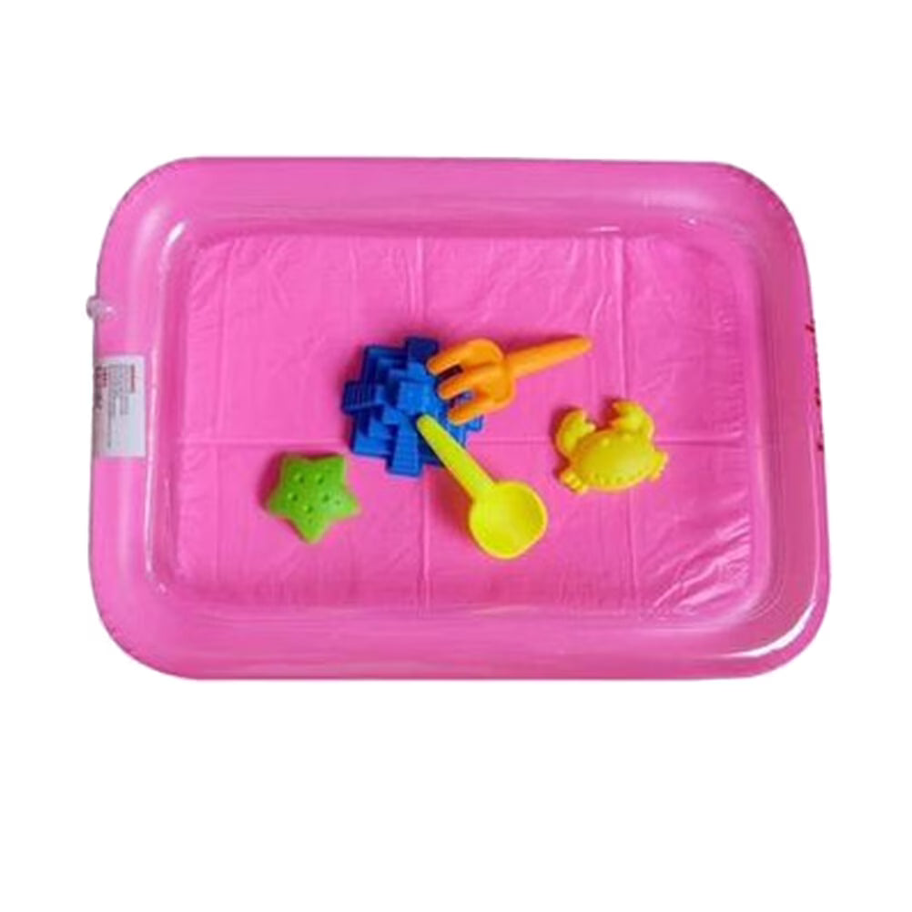 Pink Kids Sandbox Inflatable Sand Toy Tray T186067