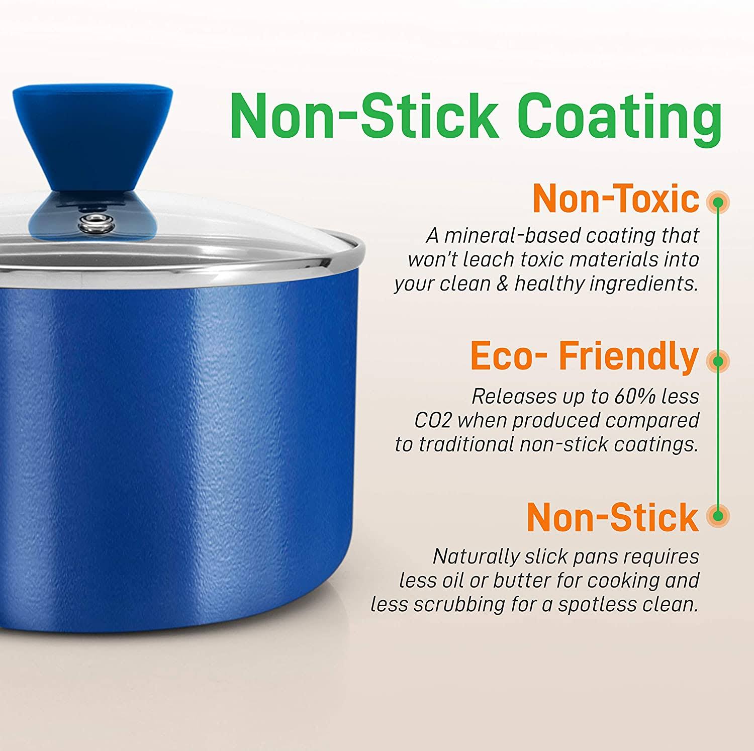 13-Piece Non-Stick Aluminum Cookware Set M68232