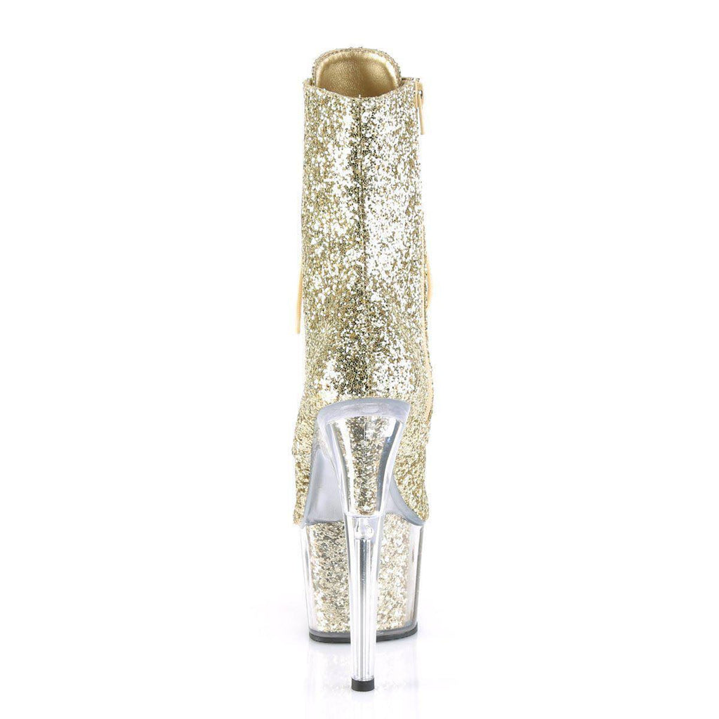 Gold Glitter 7 inch Heel U46892