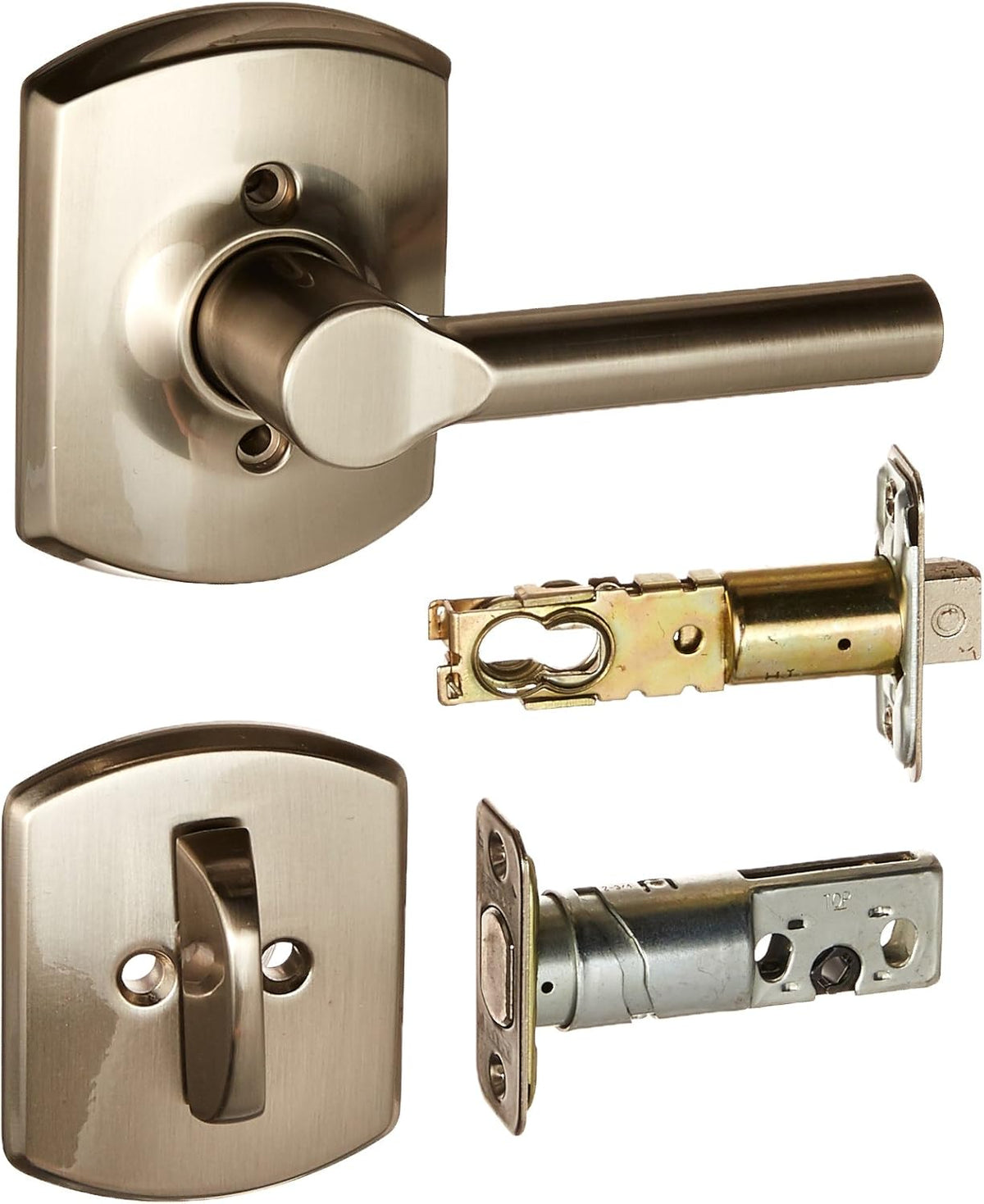 Satin Nickel Interior Lever Lock C569