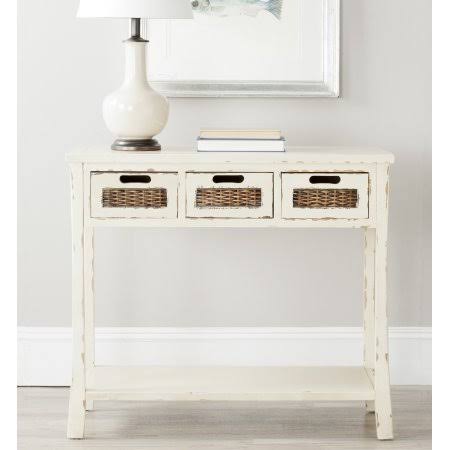 White 3-Drawer Console U164
