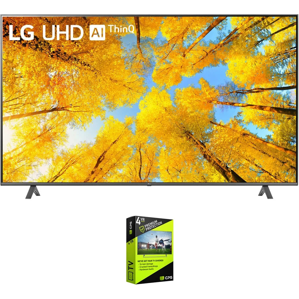 86 Inch HDR 4K UHD Smart TV Bundle with 4 YR Enhanced Protection Pack F240204