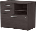 Storm Gray Office Storage Cabinet with Drawers and Shelves X7408
