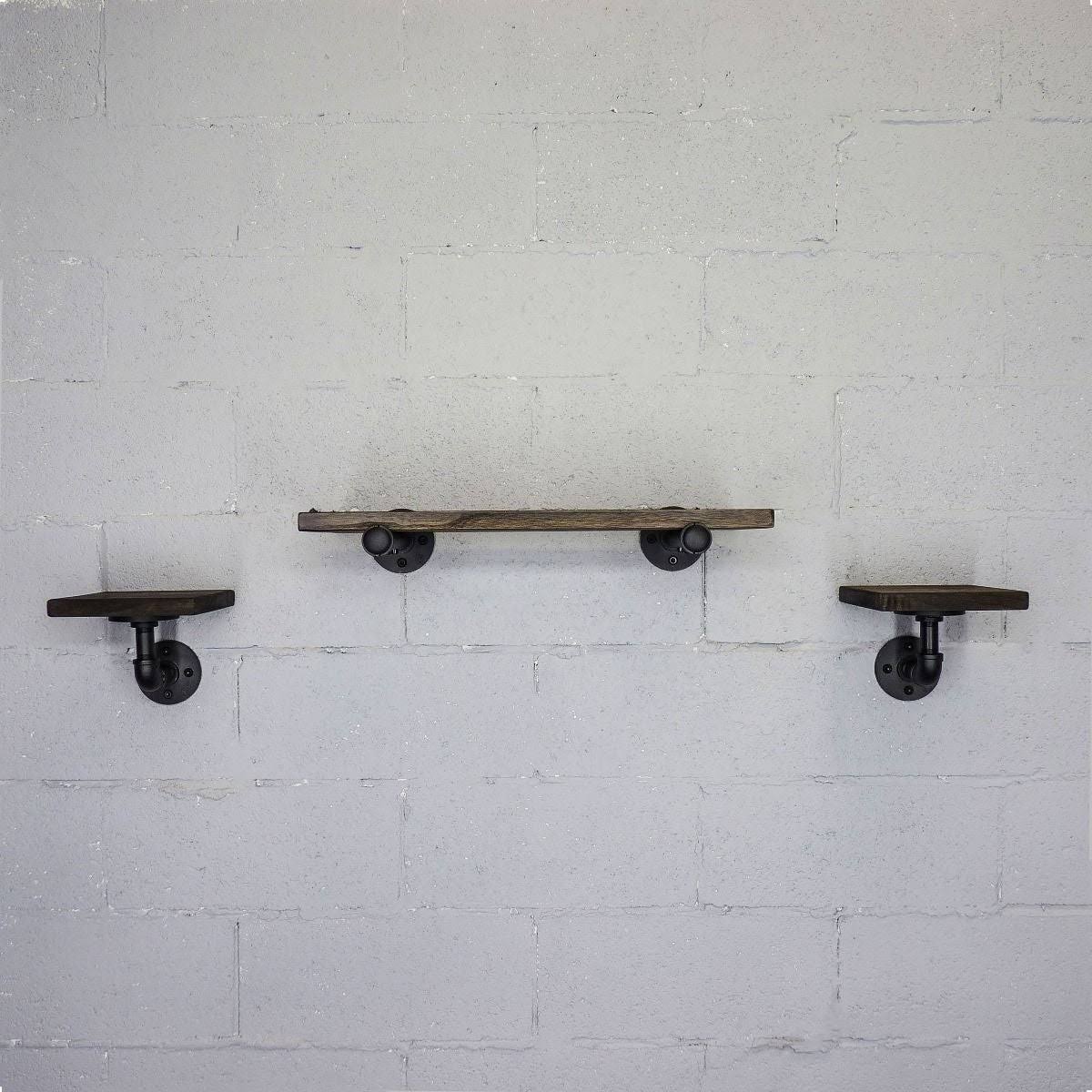 Set of 3 Farmhouse Industrial Wall Shelf T81806