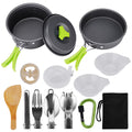 15 Pcs Non Stick Camping Cookware Set U723675