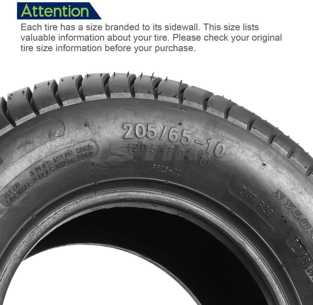 20.5x8.00-10 Trailer Tires Load Range C 6PR, Set of 4 R256
