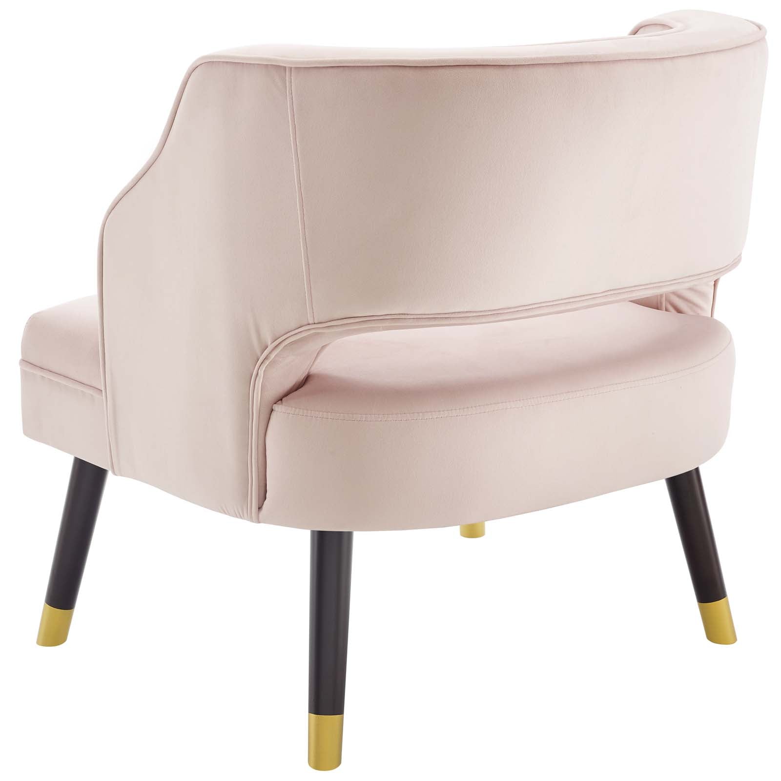 Pink Velvet Accent Armchair G192894