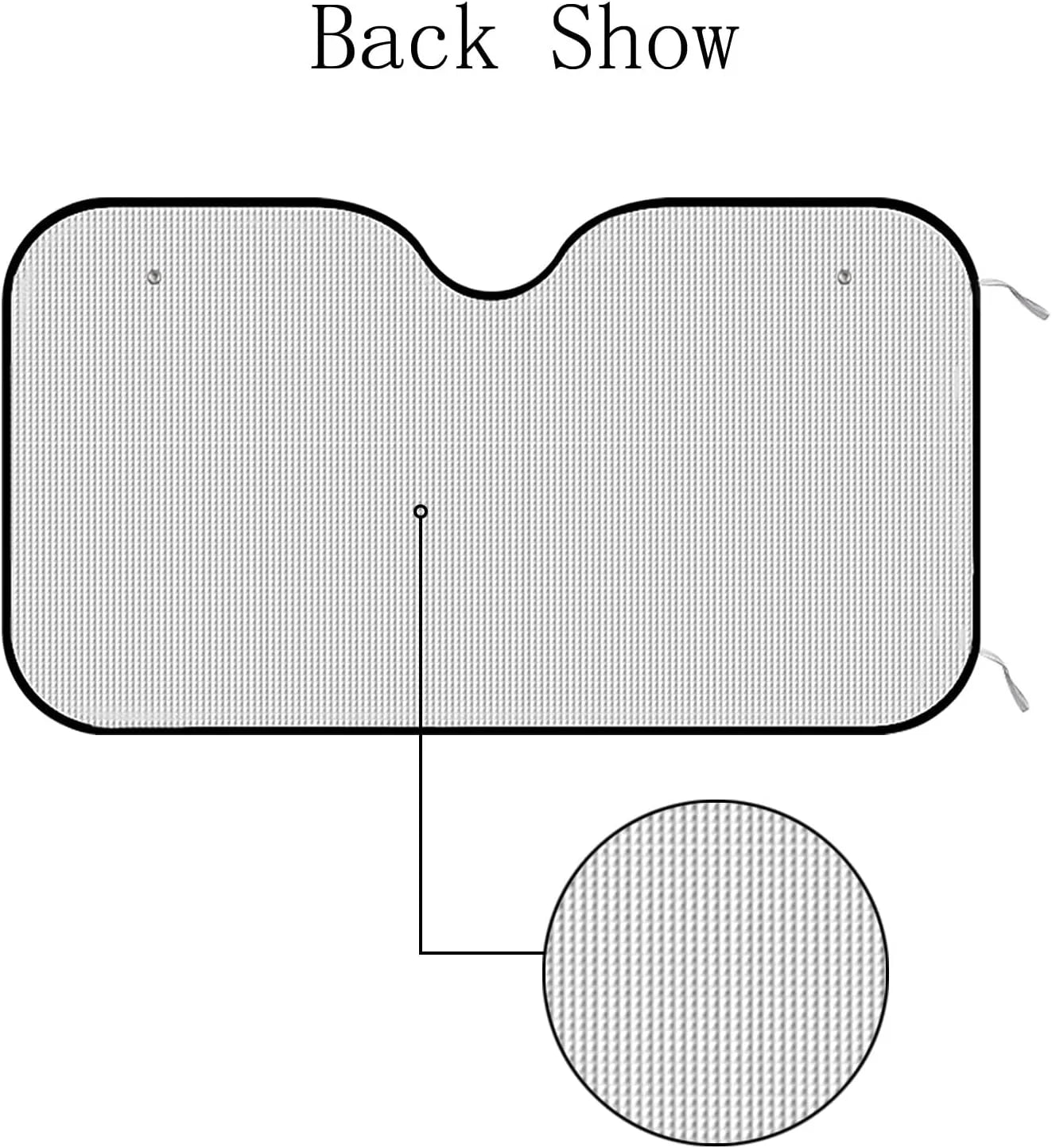Foldable Car Windshield Sun Shade 55 x 27.5 inch T299