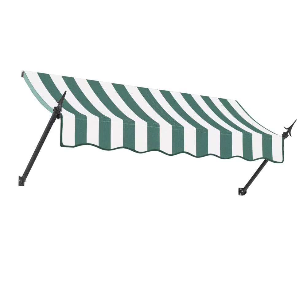 Forest/White Stripe Acrylic Fixed Awning E6487