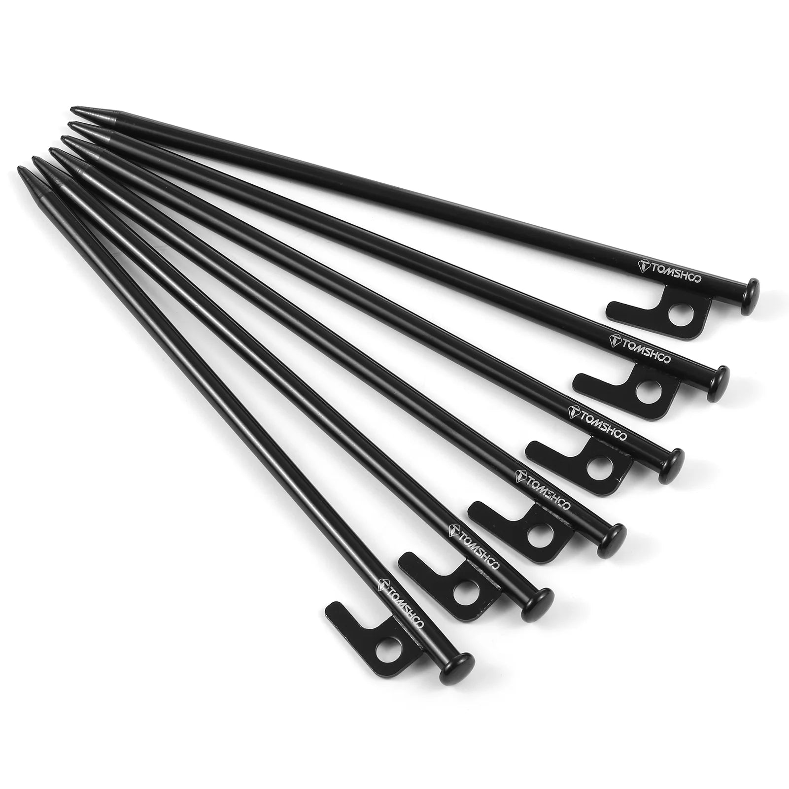 Heavy-Duty Steel Tent Pegs, 8 Inch/12 Inch, 6PCS M2851