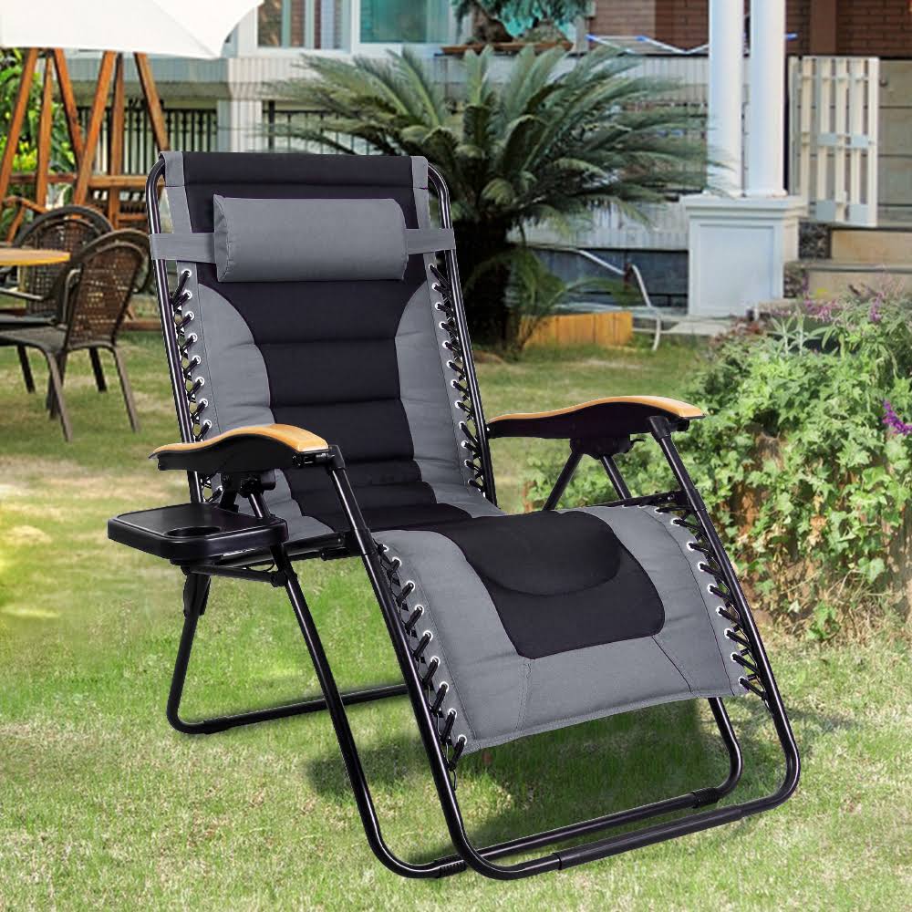 Oversized Padded Zero Gravity Chair, Grey C85488