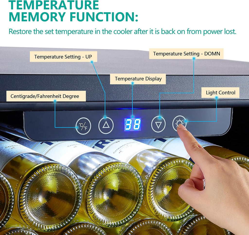 15 inch Beverage Cooler Refrigerator with Stainless Steel Door, 96 Cans Capacity P49895
