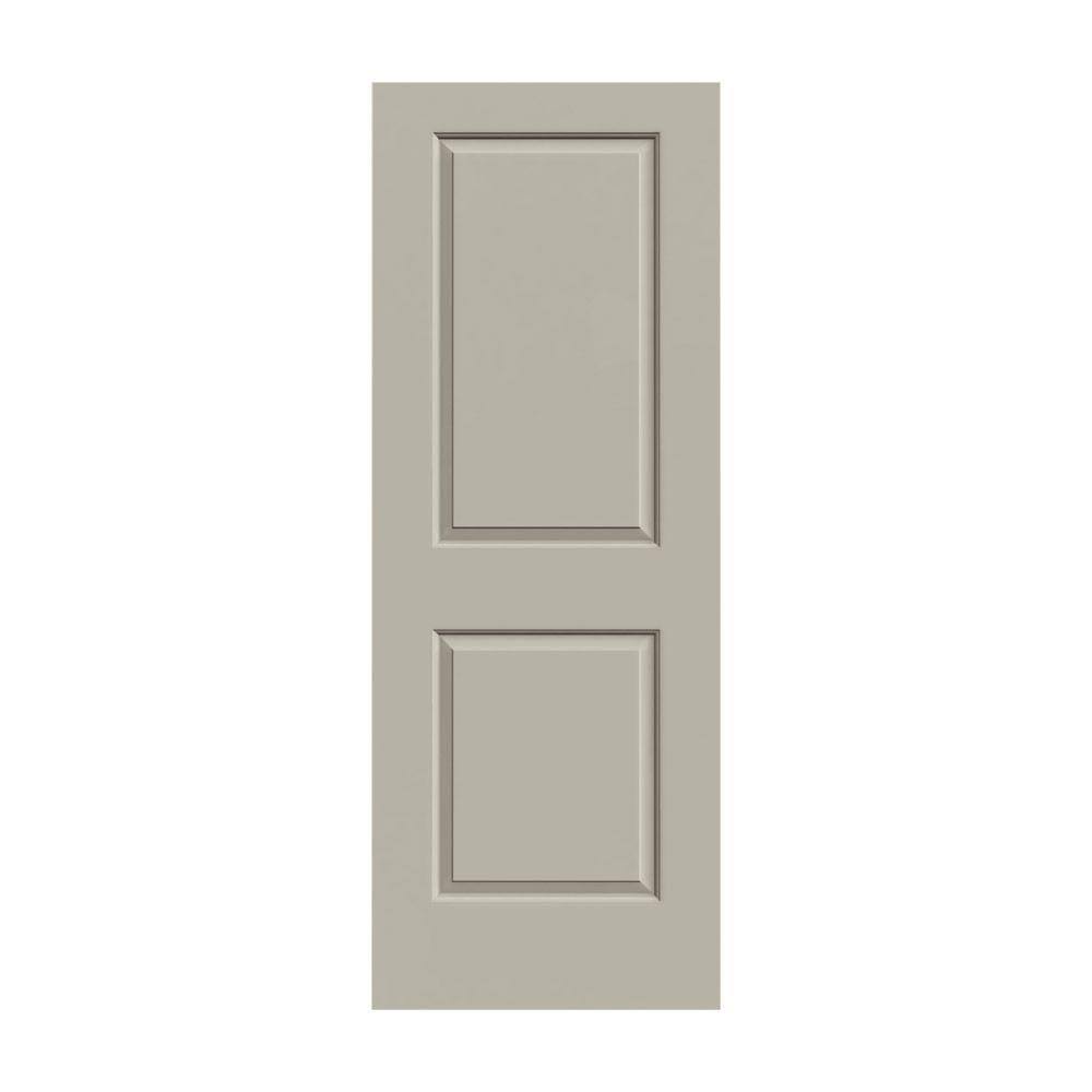 24 in. x 80 in. Desert Sand Painted Solid Core Molded Composite MDF Interior Door Slab X64414