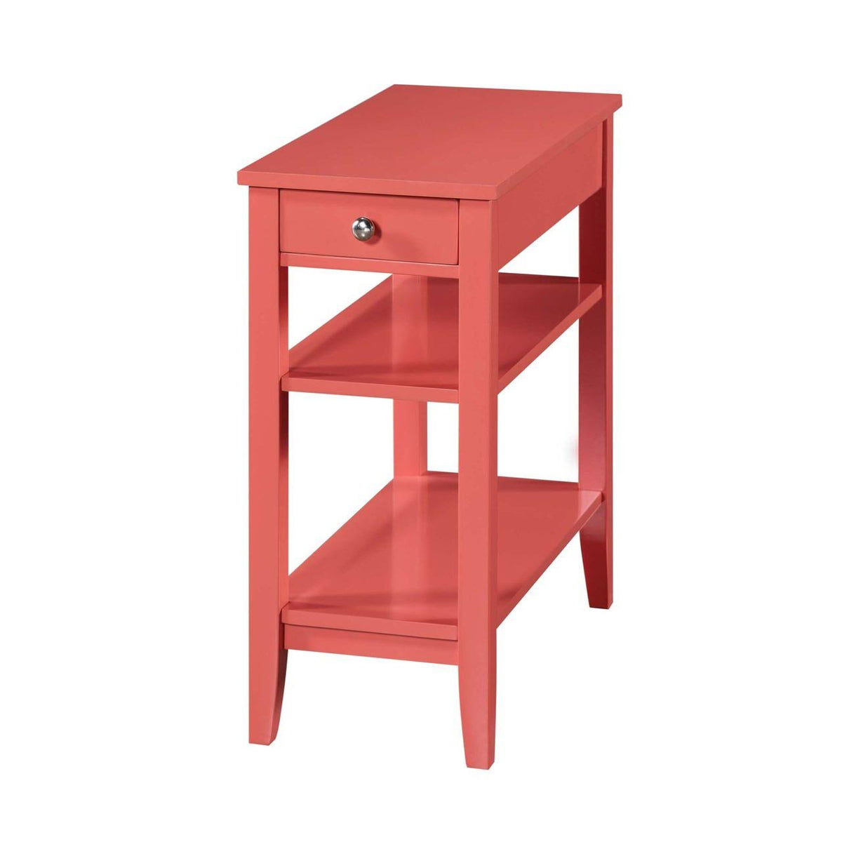 1 Drawer Chairside End Table with Shelves C412436
