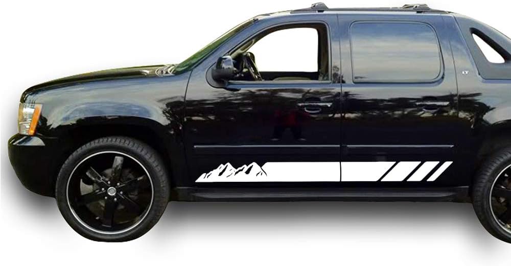 Black Vinyl Decal Sticker Pack of 2 W157361