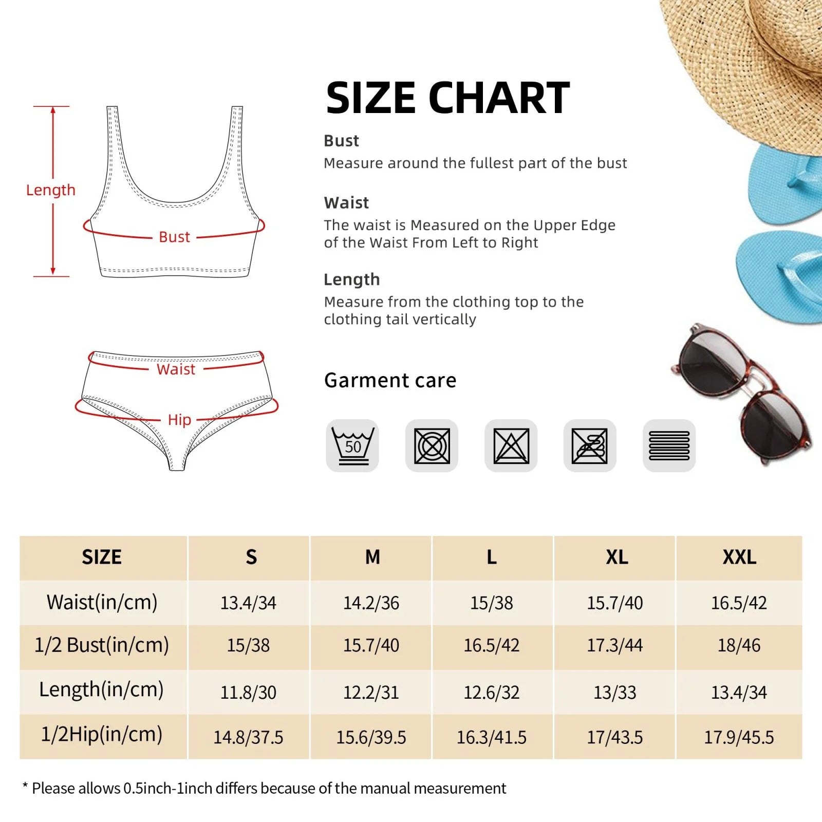 Sea Turtles Women'S Two Piece Bikini Swimsuit High Waisted B2766