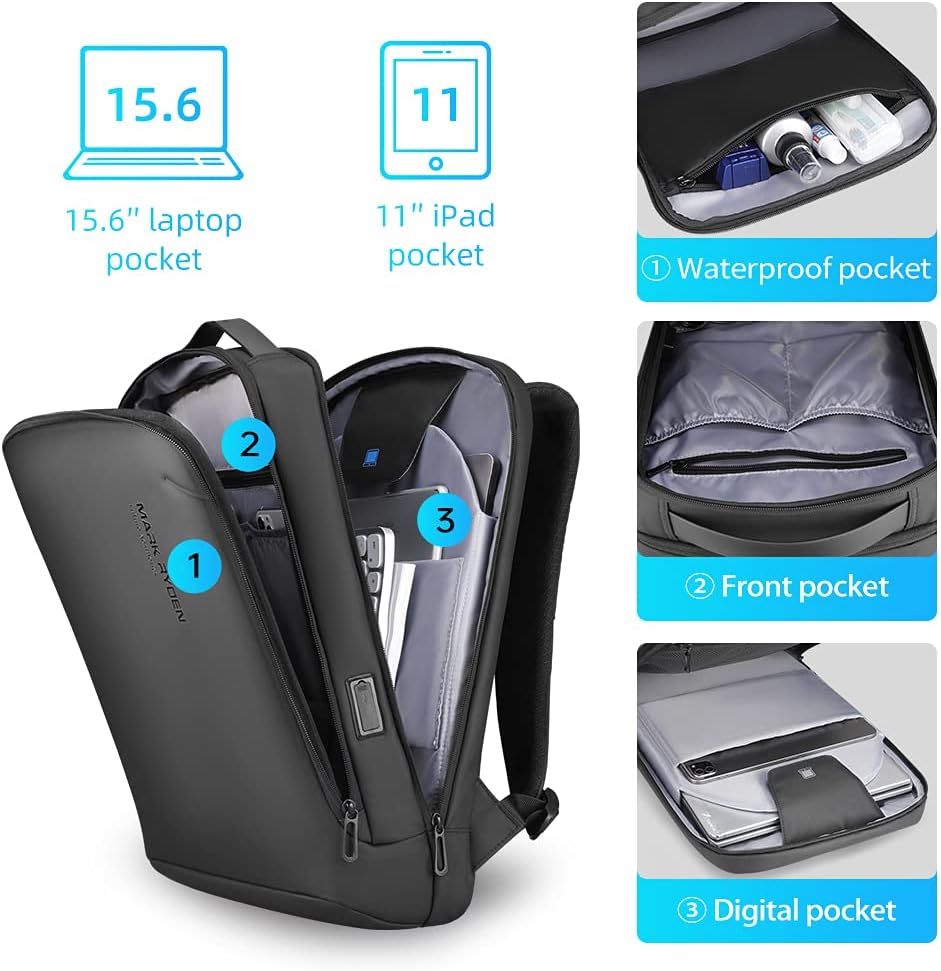 Hard Shell Laptop Backpack for 15.6 inch PC O669