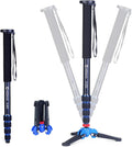 Monopod Tripod with Feet for Camera DSLR Camcorder, Lightweight Aluminum Alloy, 5 Sections up to 65 inch, Pack of 2 Y28573