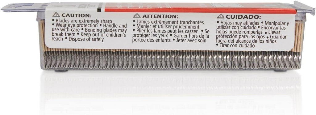 500-Pack 0.012 High Carbon Steel Single Edge Razor Blades W260