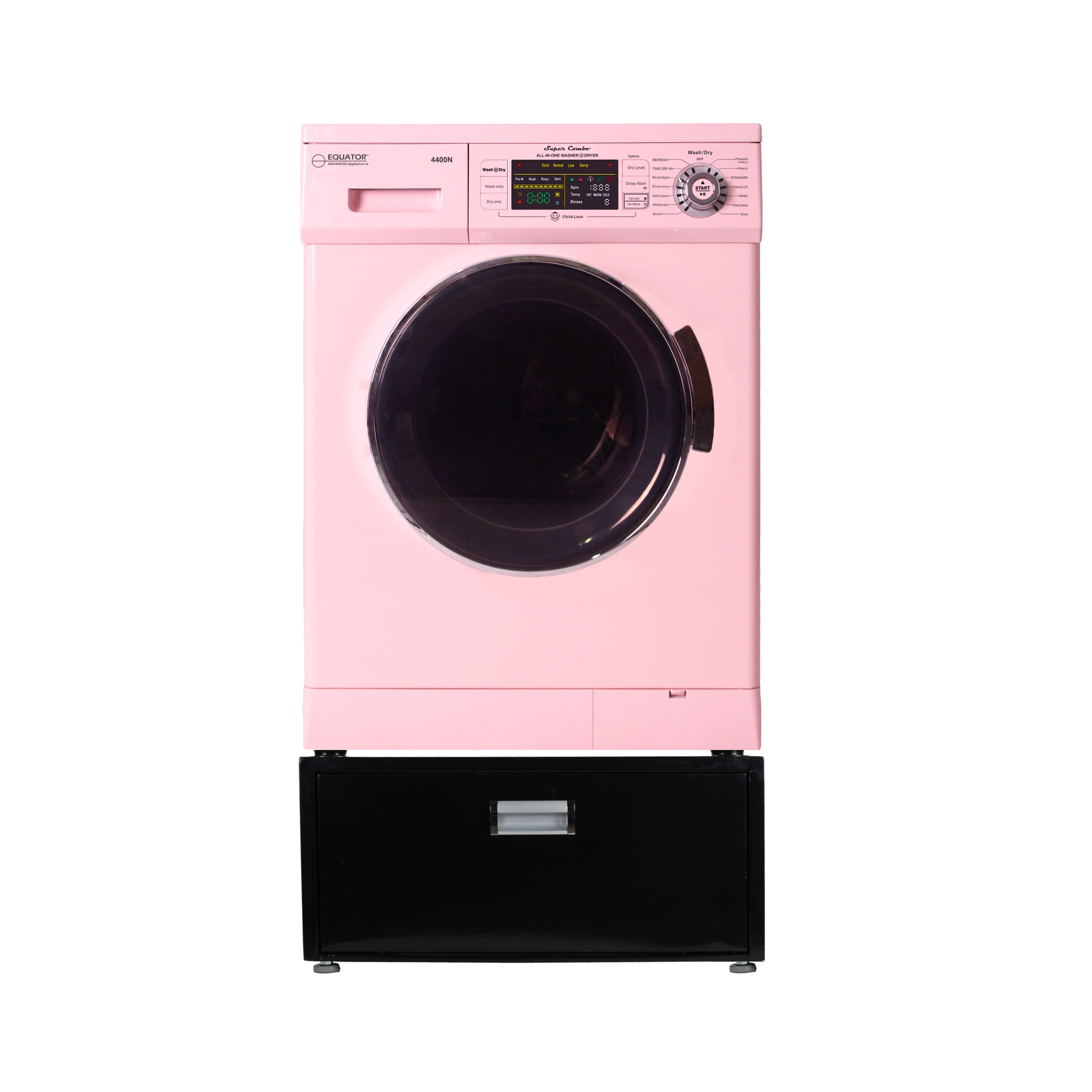 Compact 13 lbs Combination Washer Dryer with Laundry Pedestal Drawer K448790