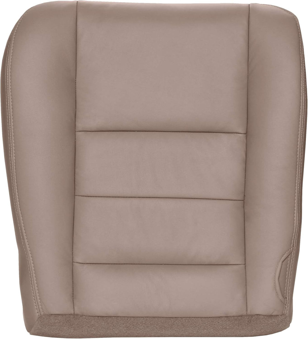 Driver Bottom Replacement Leather Seat Cover - Medium Pebble Tan C28188