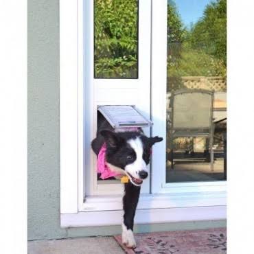 White Aluminum Frame Pet Door Thermo Panel H2259