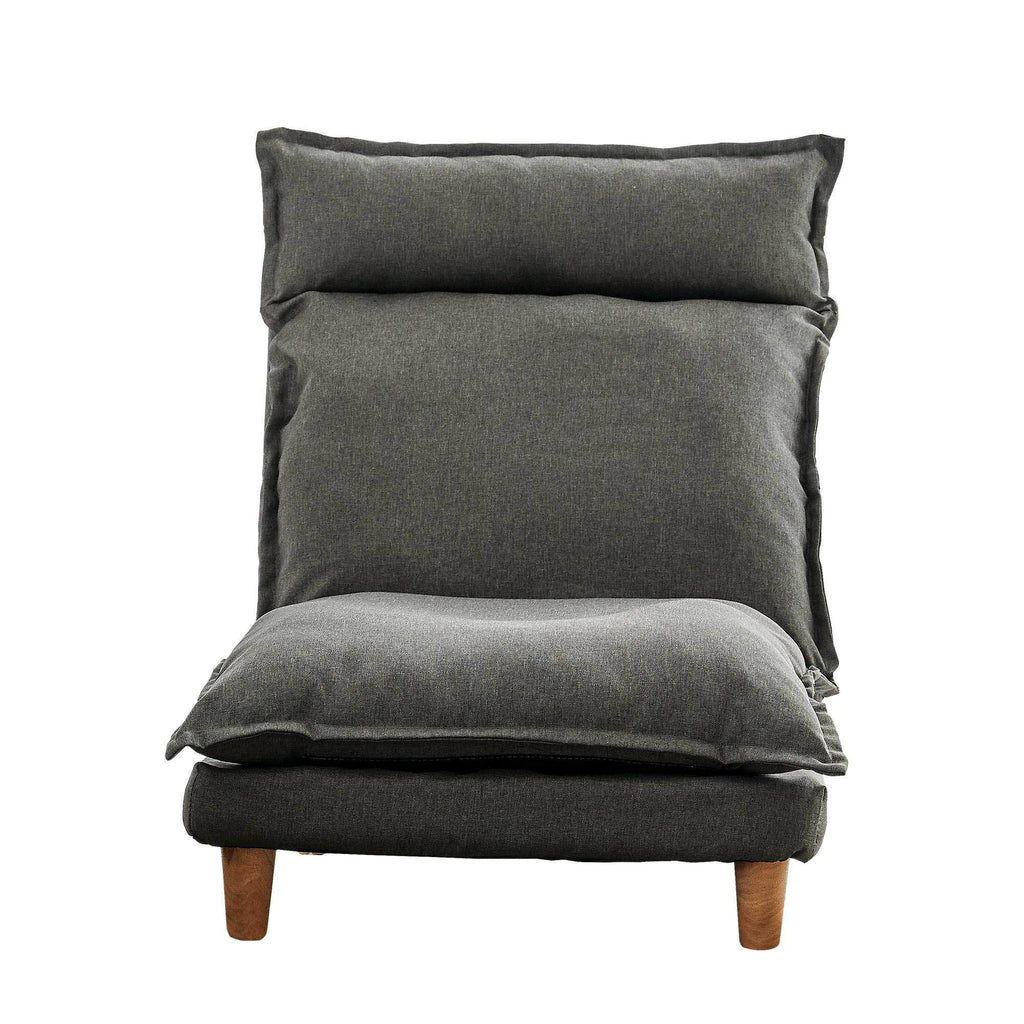 Grey Reclining Sofa with Ottoman V93709