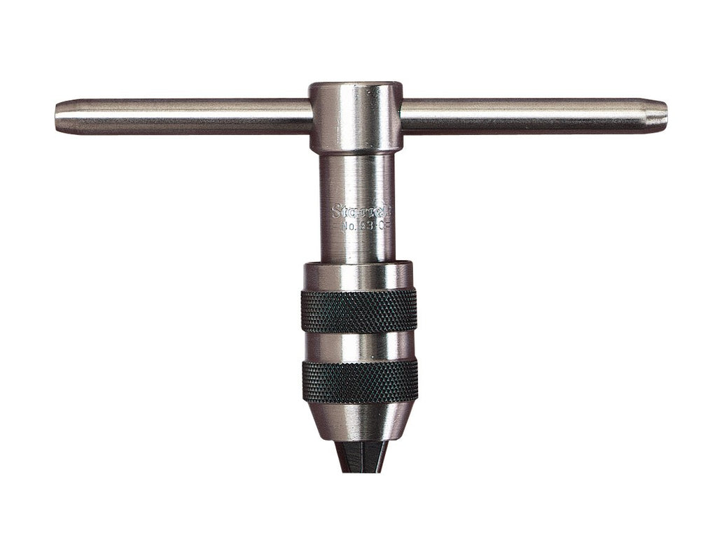 T-Handle Tap Wrench, 1/4" to 1/2", Long Center Body, Sliding and Removable Handle, Pack of 2 K78137