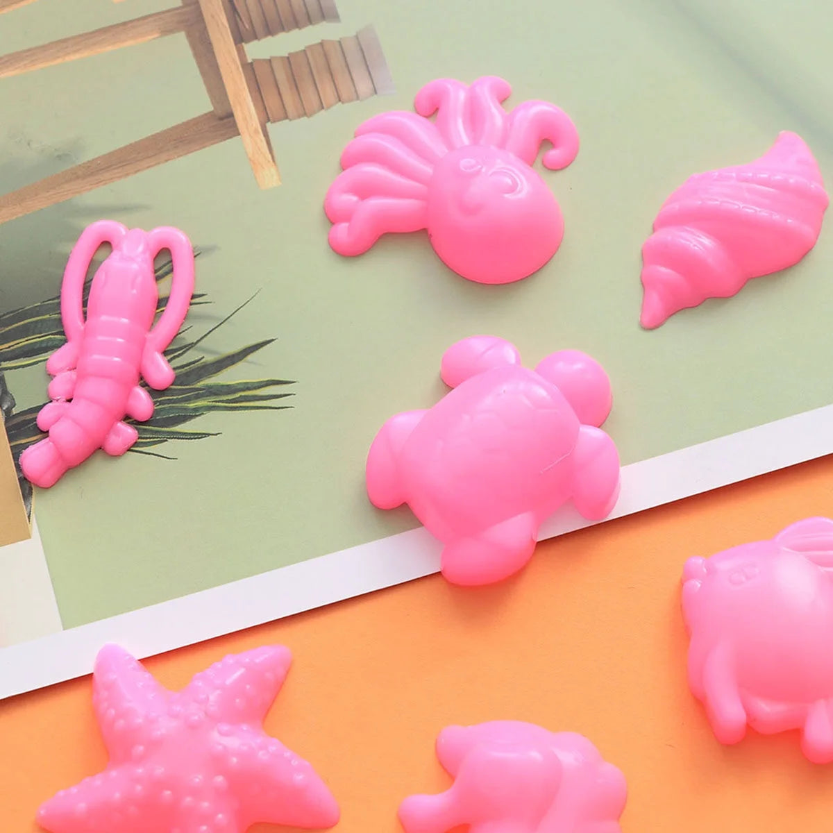 12pcs Beach Sand Toys Set with Sand Tray E296305
