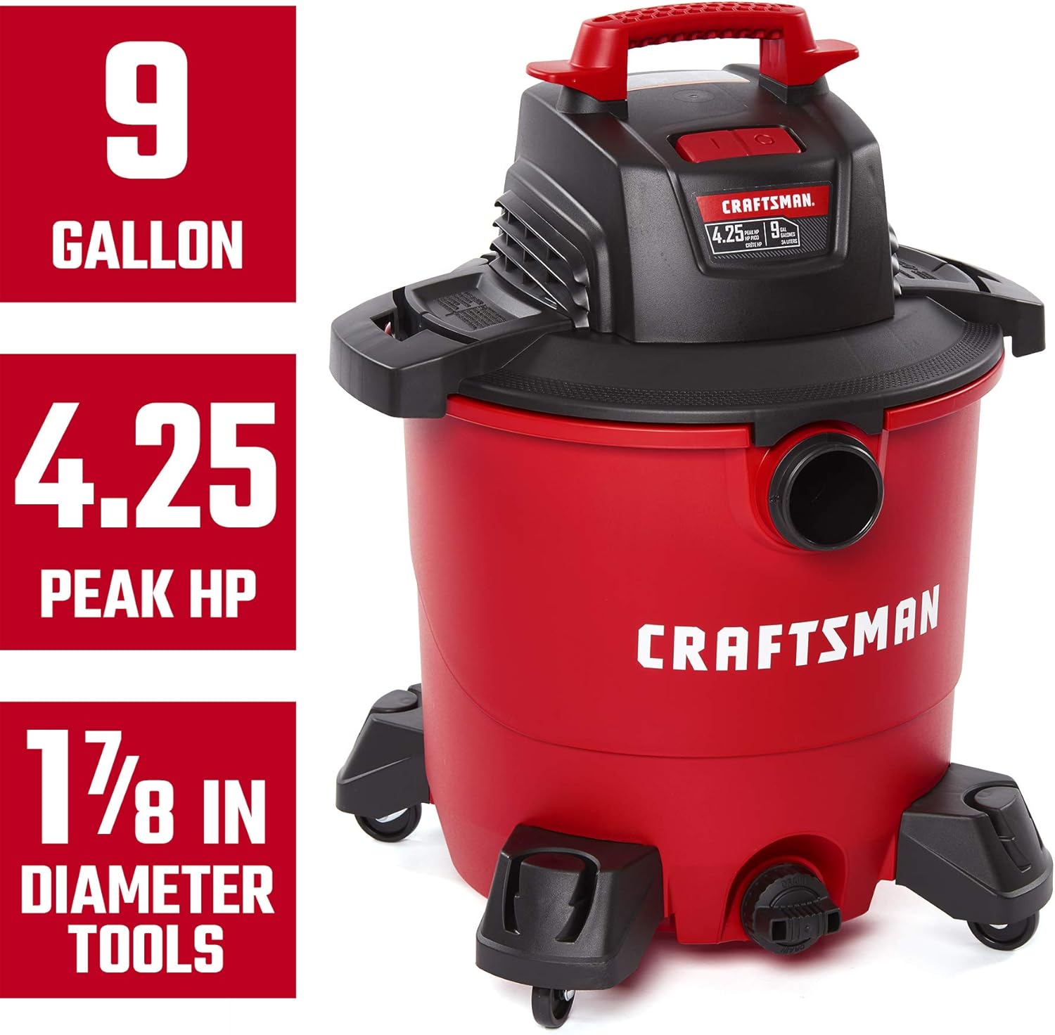 9 Gallon 4.25 Peak HP Wet/Dry Vac G81641