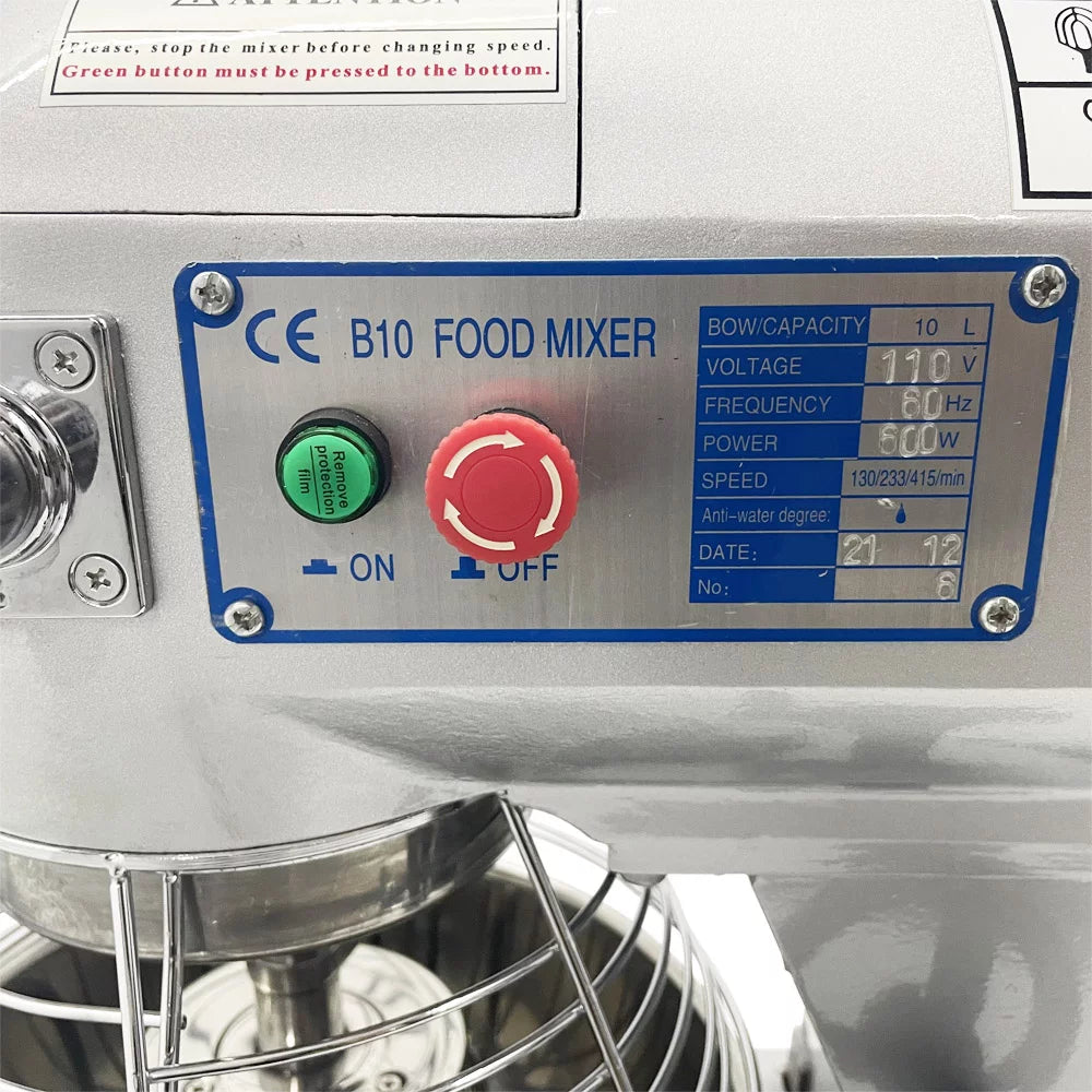 10L Commercial Dough Kneading Machine B4496