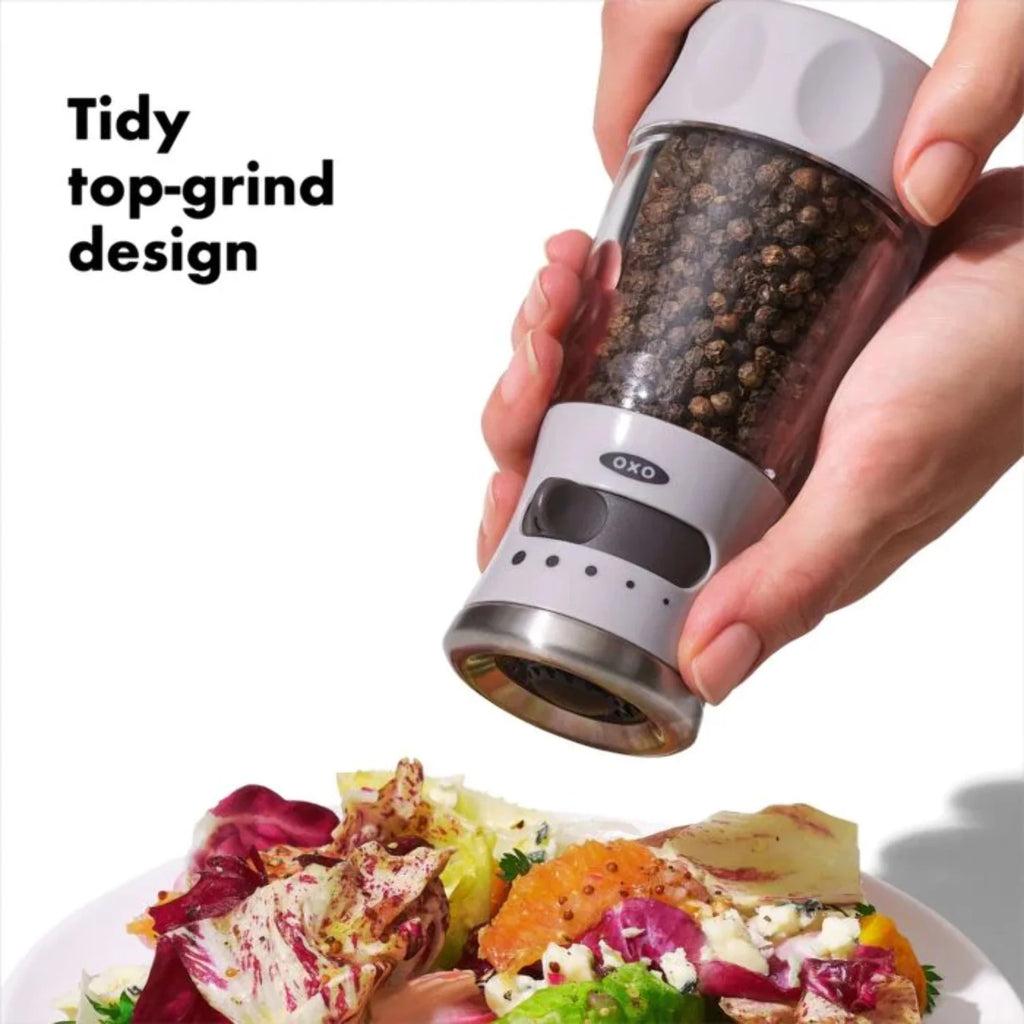 Contoured Mess-Free Pepper Grinder U4978
