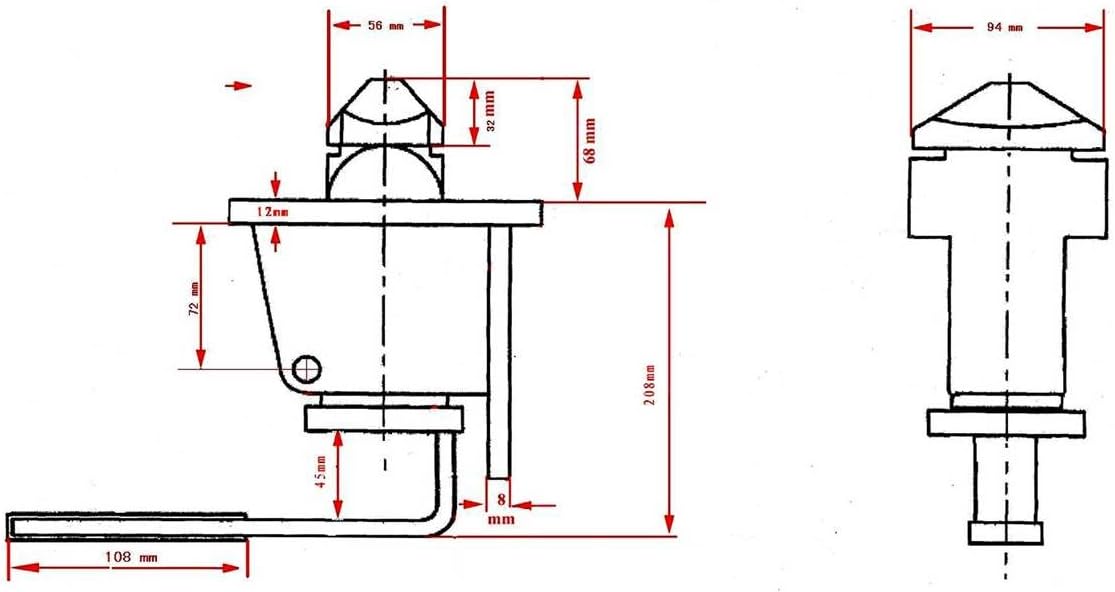 Manual Twist Lock Weld Type for Chassis (4 Pack) P76169