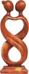 12 Wooden Handmade Abstract Sculpture Statue L64353