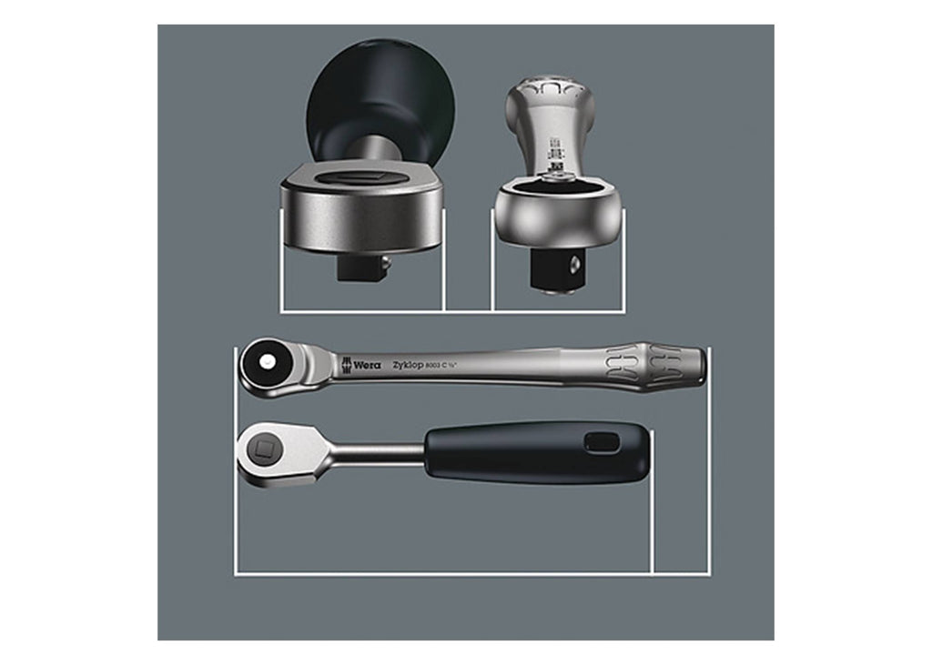 1/4x22 Drive Metal Ratchet Set H991082