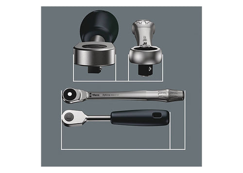1/4x22 Drive Metal Ratchet Set H991082