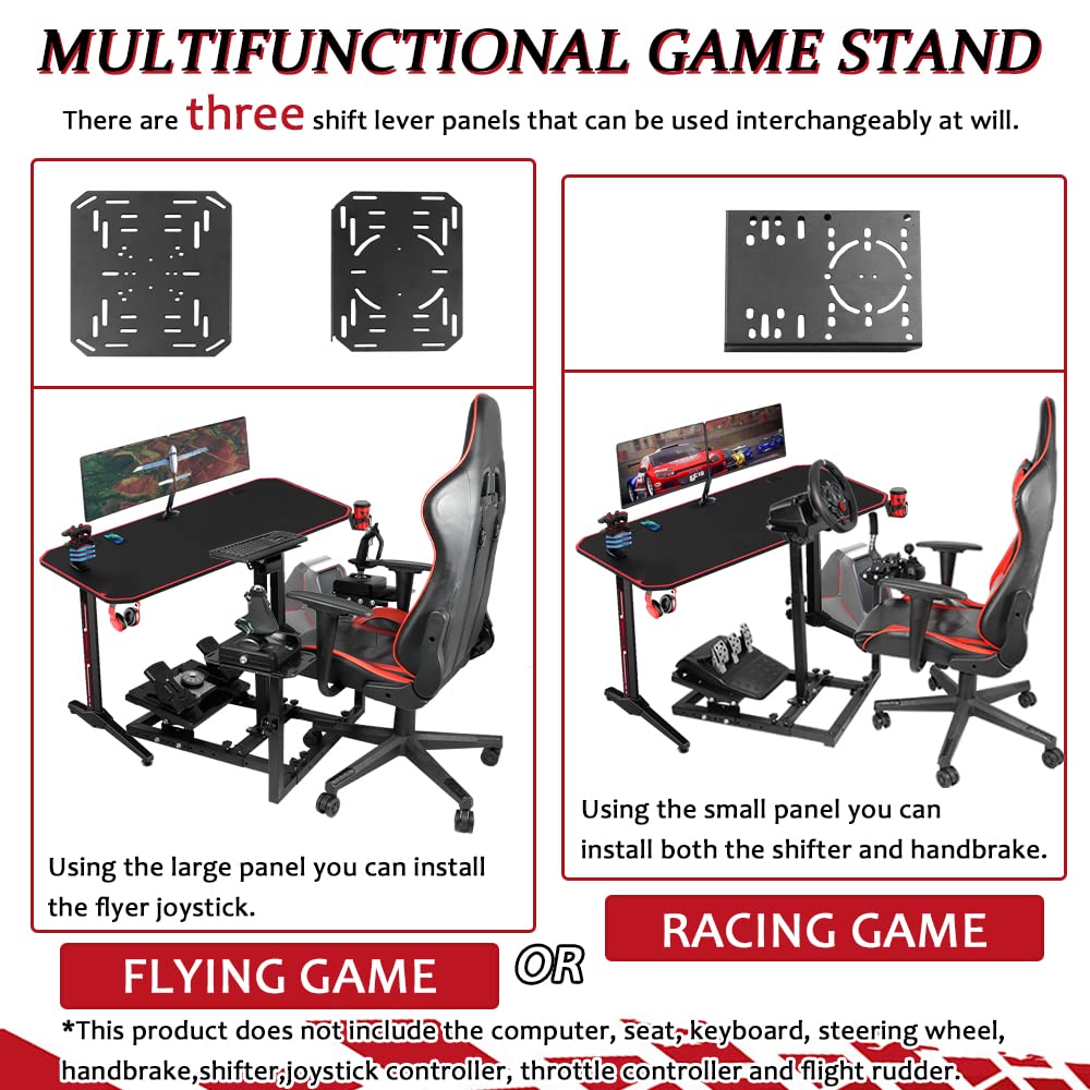 Flight Sim Stand with 3 Shift Lever Panels V429207