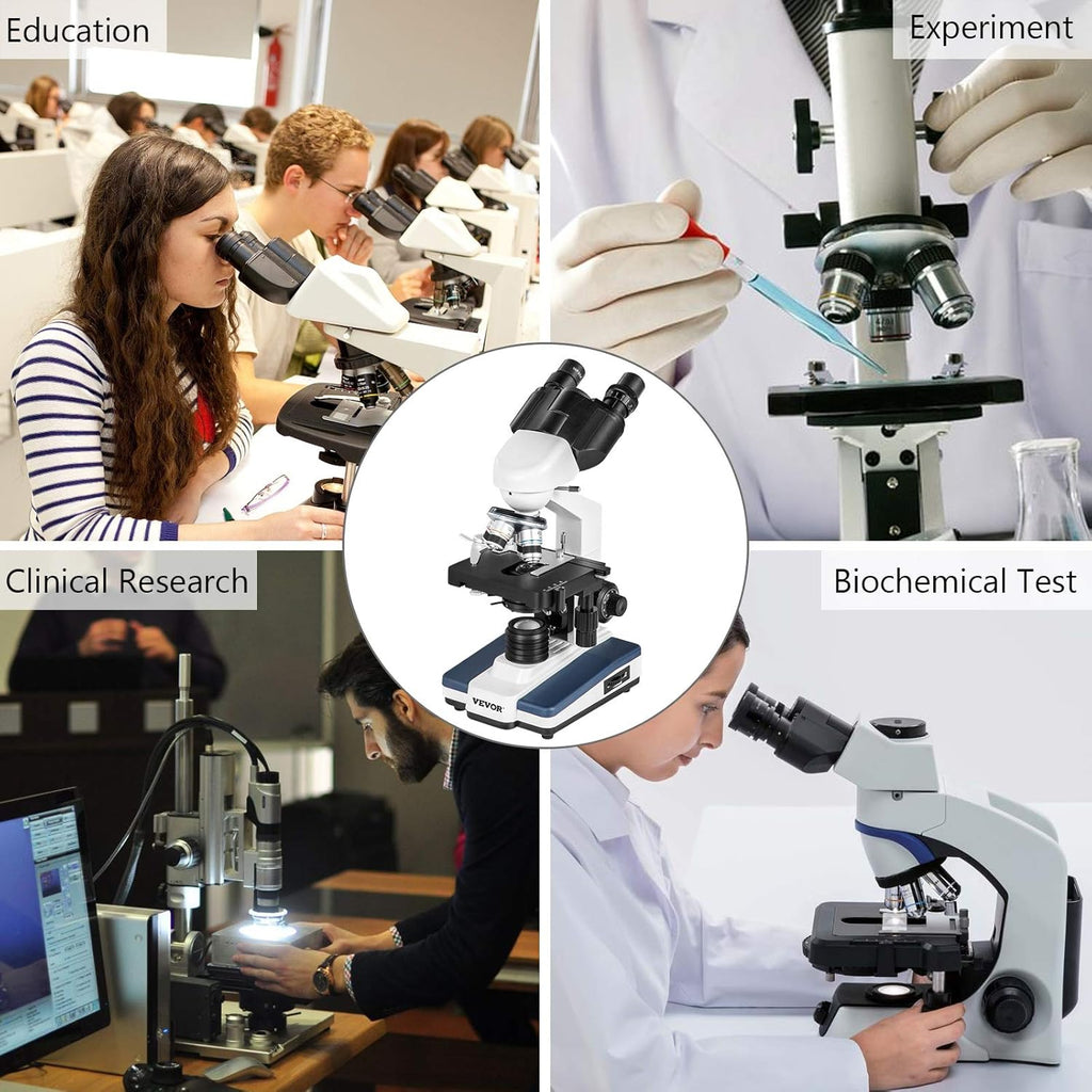 40X-2000X LED Digital Compound Microscope with 3MP Camera W8132